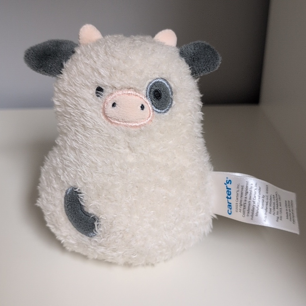 Carter's Pig And Cow Plush Rattle Set, Excellent Used Condition - Picture 2 of 5